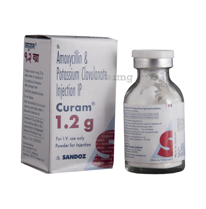 Curam 1.2gm Inj 10.s product available at family pharmacy online buy now at qatar doha