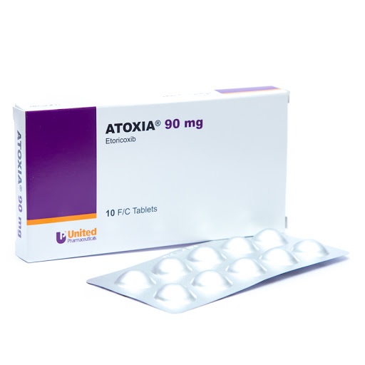 buy online Atoxia 90mg F/c Tablet 10's   Qatar Doha