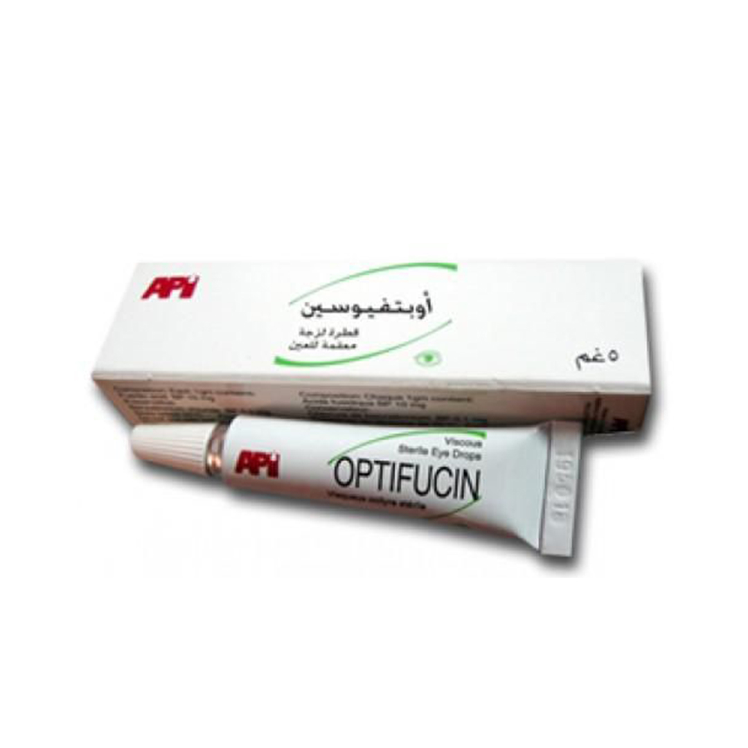 Optifucin Sterile Viscous Eye Drops- 5gm product available at family pharmacy online buy now at qatar doha