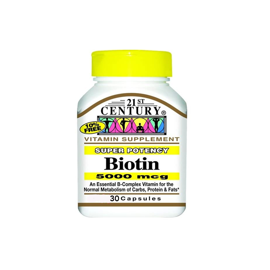 Biotin 5000mcg Cap 60.s #21ch product available at family pharmacy online buy now at qatar doha