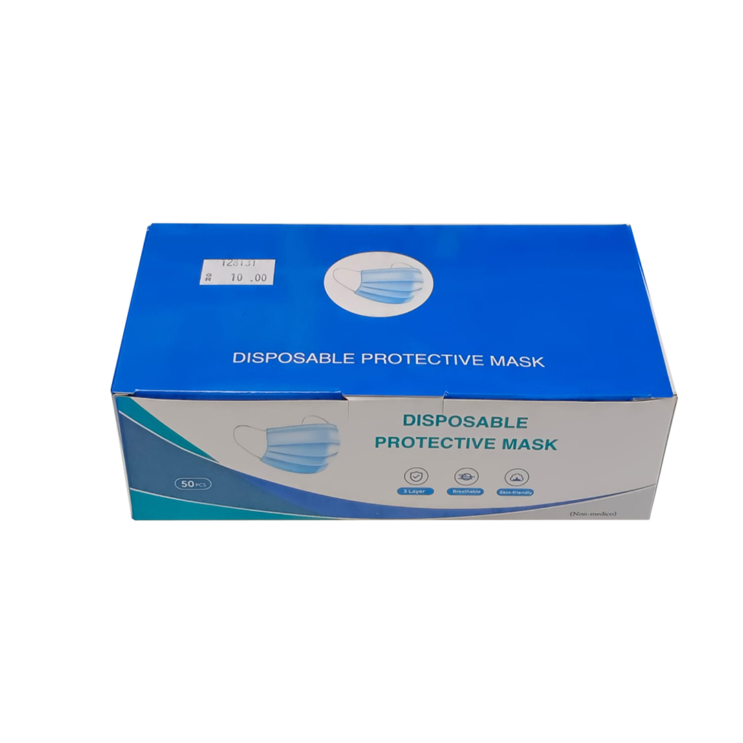 FACE MASK EARLOOP -3PLY 50'S product available at family pharmacy online buy now at qatar doha