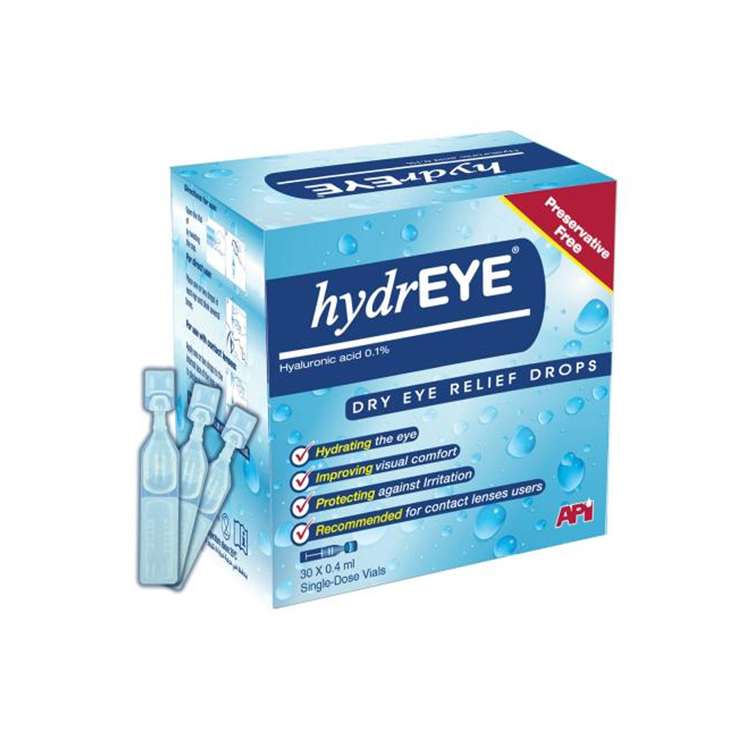 buy online Hydr Eye Single Dose Eye Drops 30's   Qatar Doha