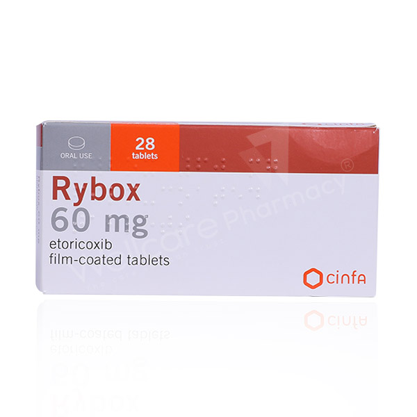 buy online Rybox 60 Mg Capsule 28's   Qatar Doha