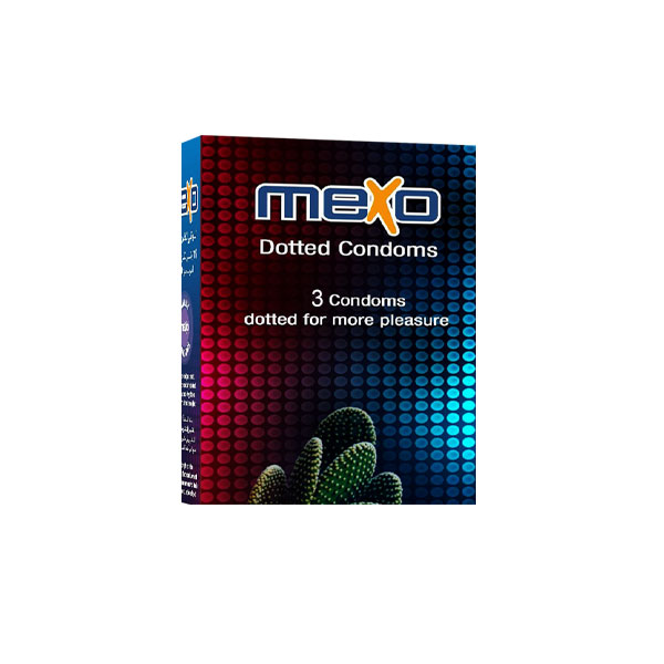 Mexo Condoms Dotted 3'S product available at family pharmacy online buy now at qatar doha