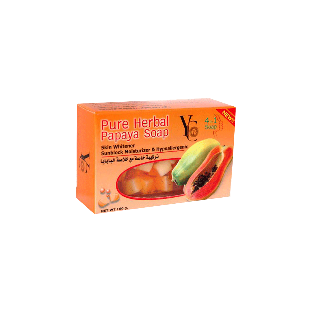 buy online Yc Papaya Soap In Metal  Box 100Gm 1  Qatar Doha
