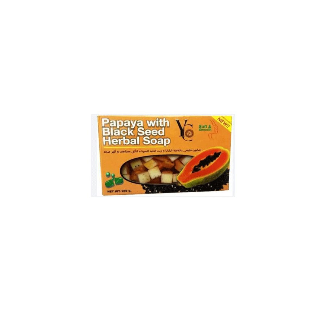Yc Papaya With Black Seed Herbal Soap 100Gm product available at family pharmacy online buy now at qatar doha