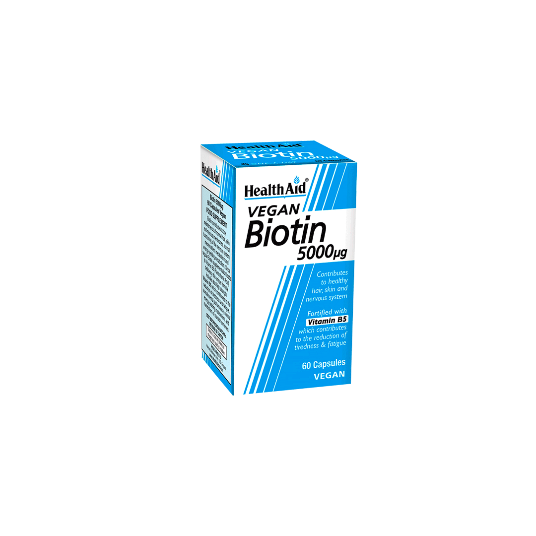 Biotin 5000ug Vegan Caps 60.s product available at family pharmacy online buy now at qatar doha