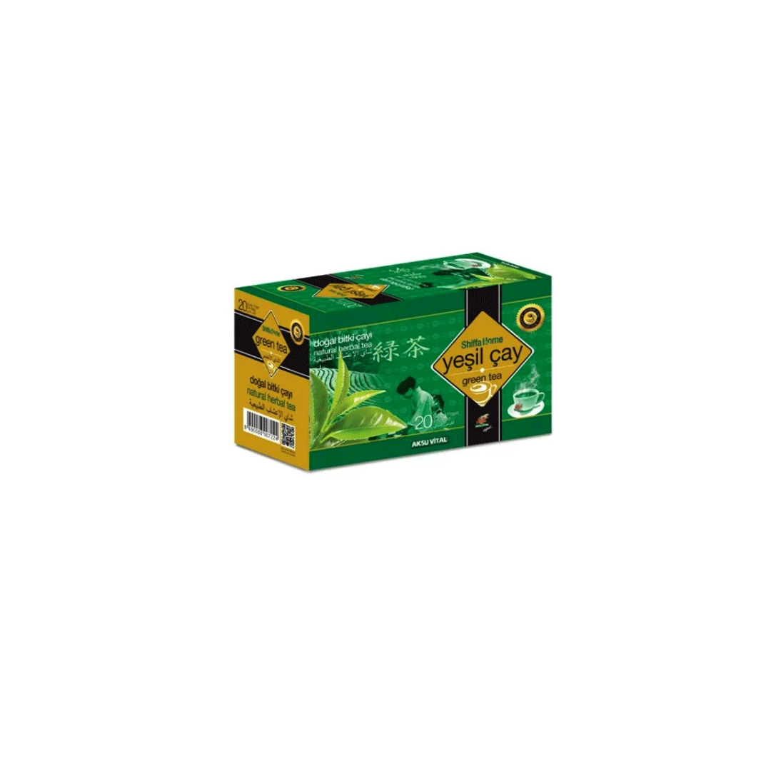 Shiffa Home (Green Tea) 20 Bags product available at family pharmacy online buy now at qatar doha