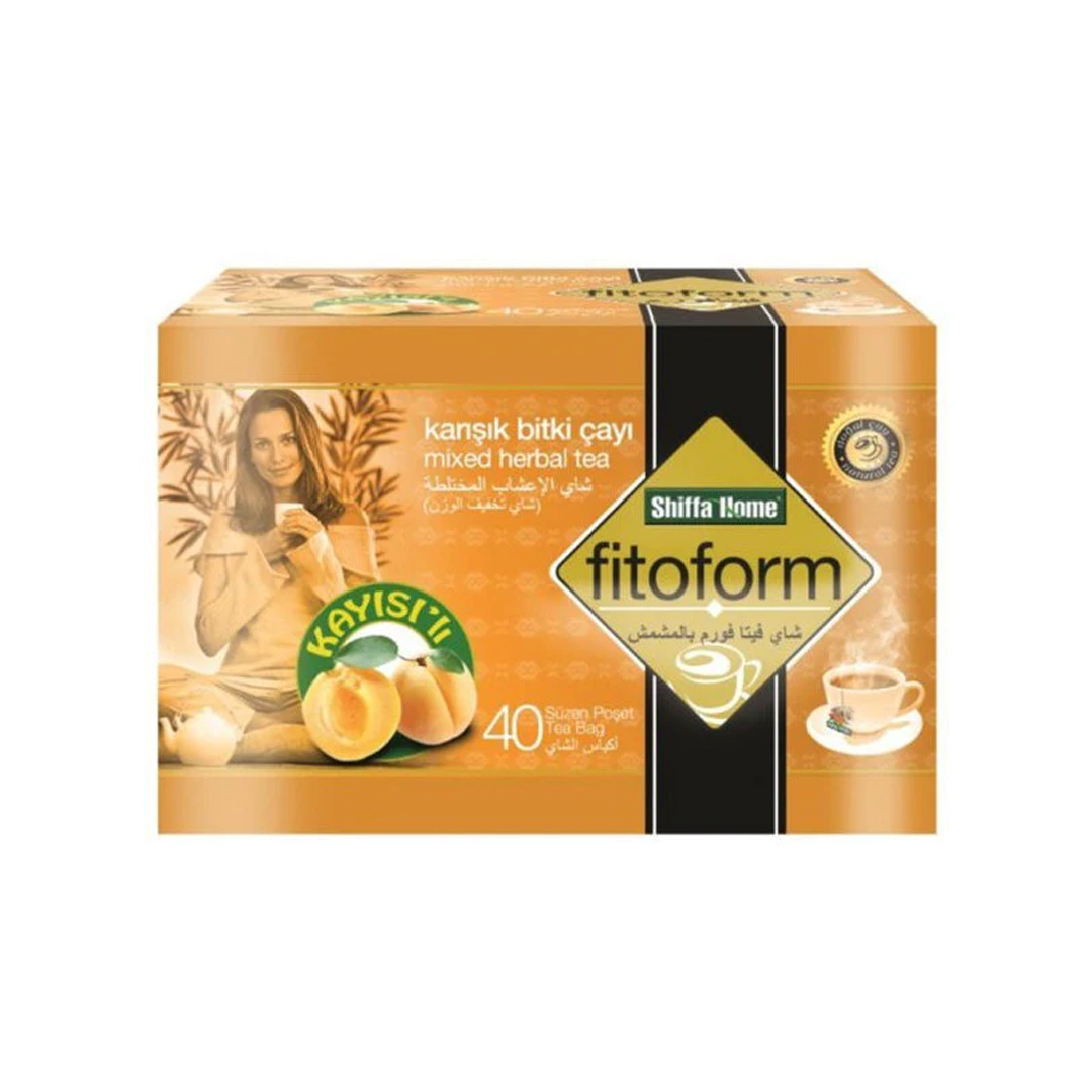 buy online Shiffa Home Fitoform Apricot Tea Bags 40'S   Qatar Doha