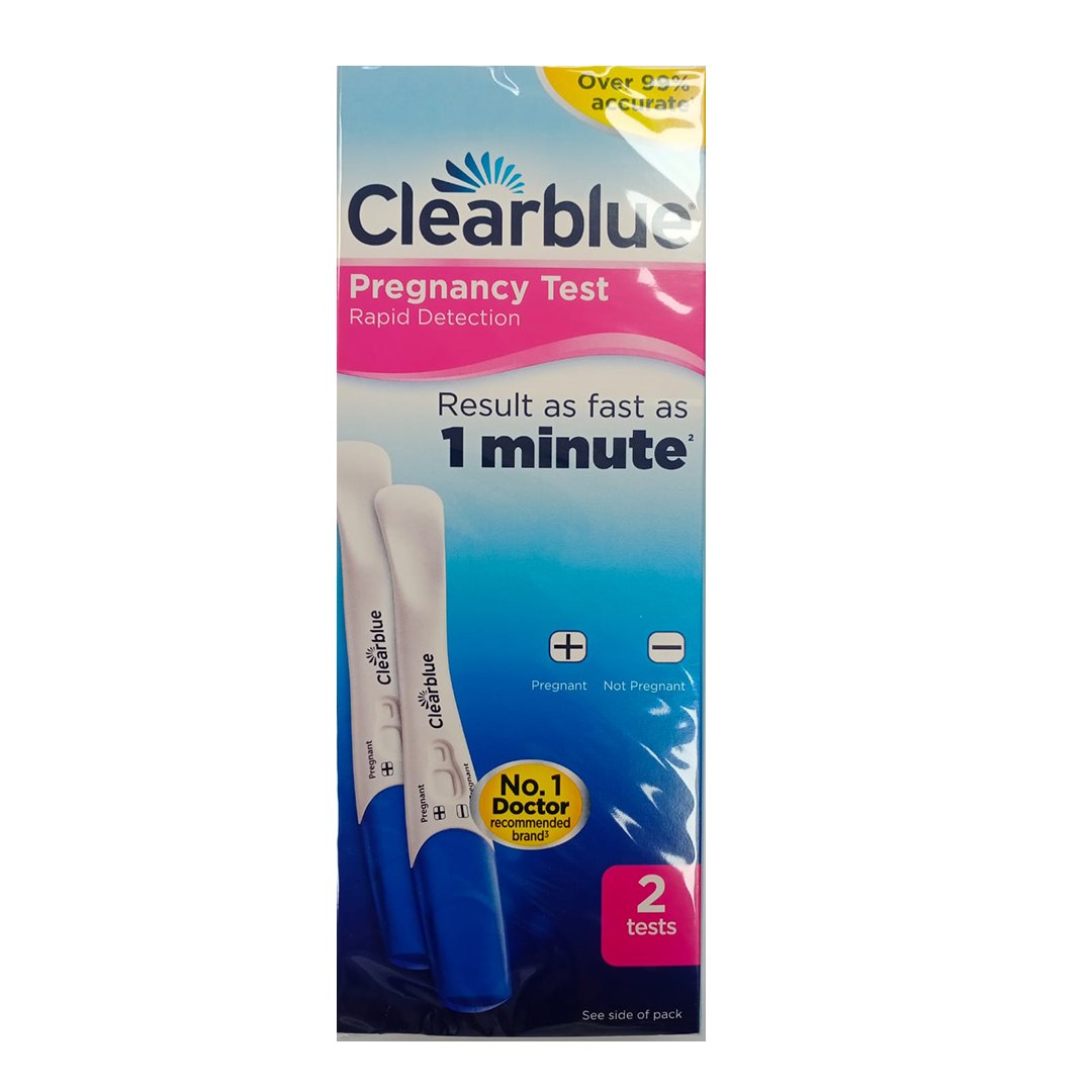 CLEARBLUE RAPID DETECTION PREG TEST 2'S product available at family pharmacy online buy now at qatar doha