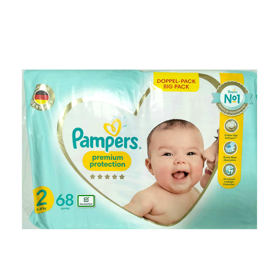 Pampers Pp Diapers S2 (3-8) Kg 68.s product available at family pharmacy online buy now at qatar doha