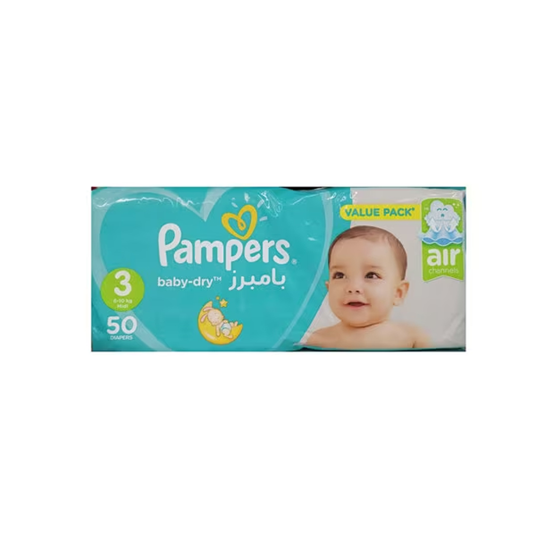 buy online Pampers Ml Diaper S3 50's 1  Qatar Doha