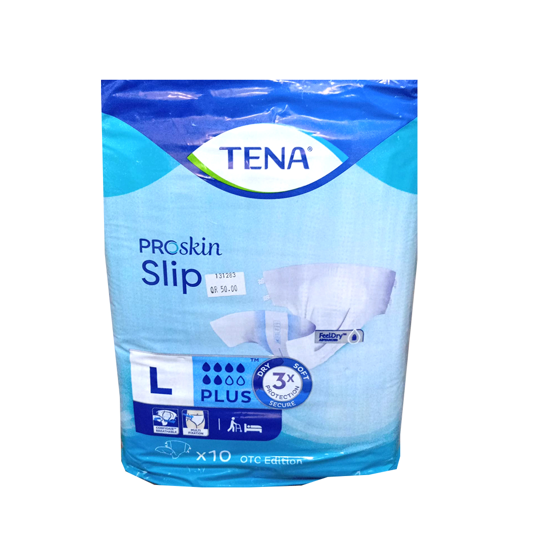 buy online Tena Slip Plus (Large) Adult Diapers- 10'S 1  Qatar Doha
