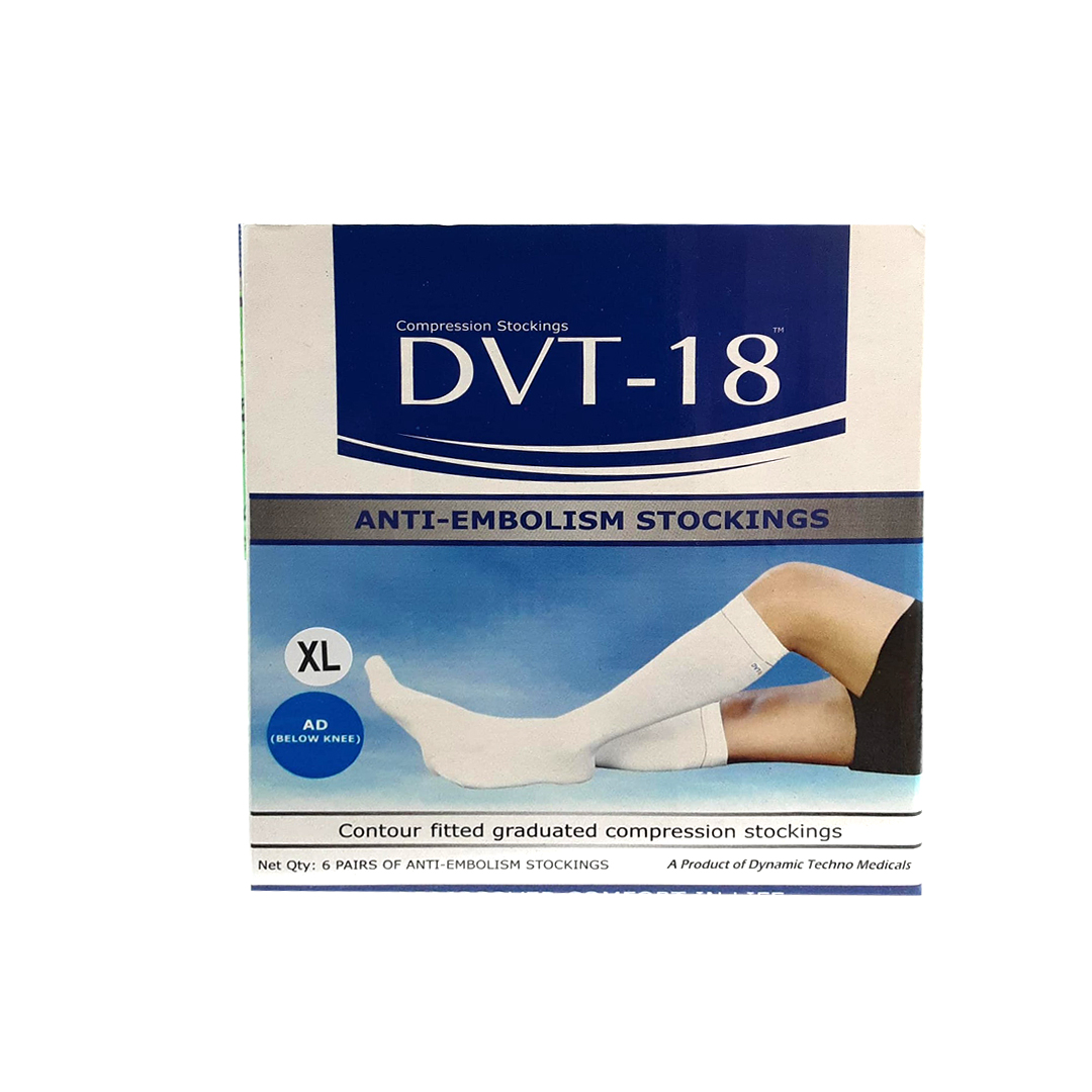 Socks Anti Embolism Ad-xl[dvt-18]pair[open Toe] - Dyna product available at family pharmacy online buy now at qatar doha