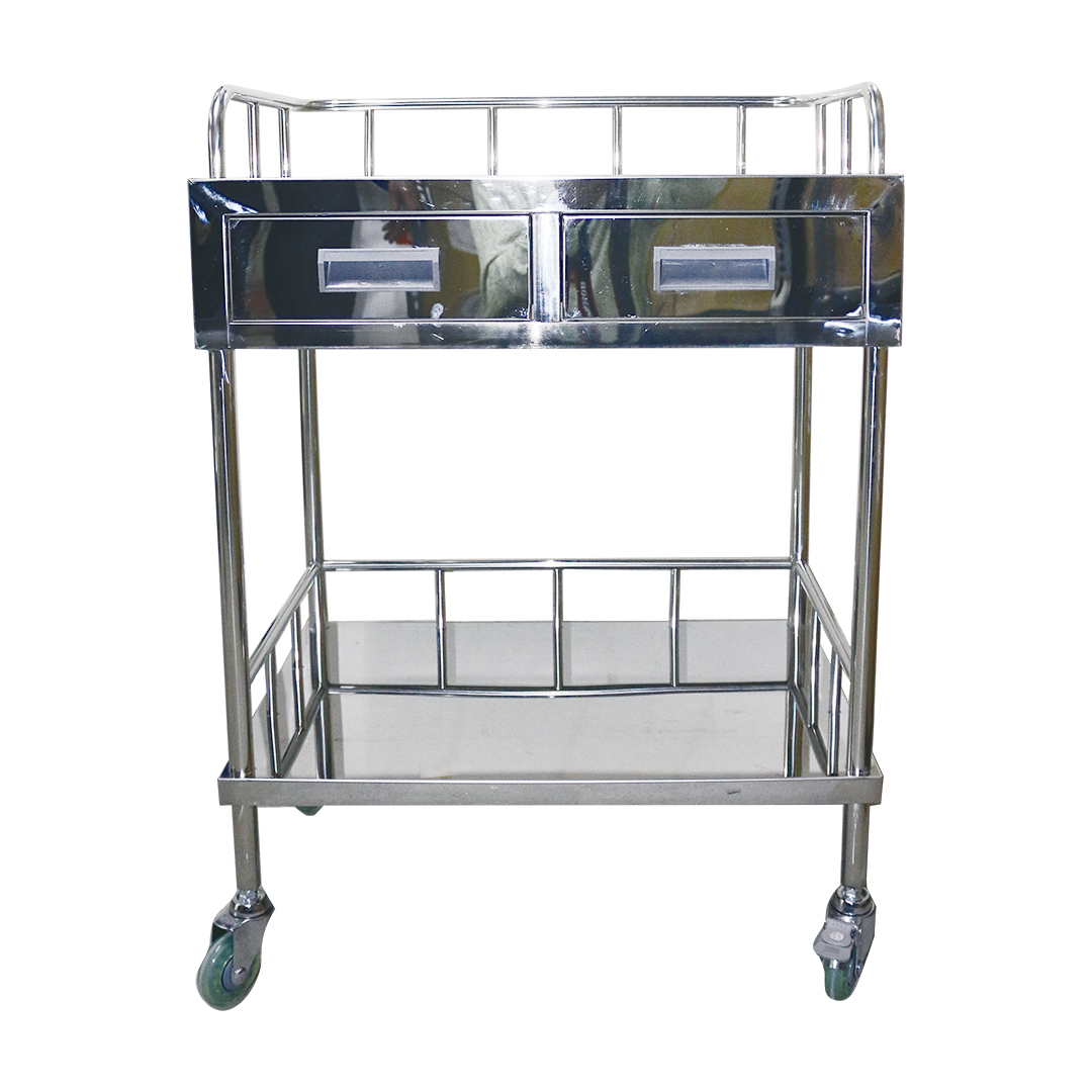 Mexo Trolley-304(2 Shelf/2 D S/s(660*460*920mm) -trustlab product available at family pharmacy online buy now at qatar doha
