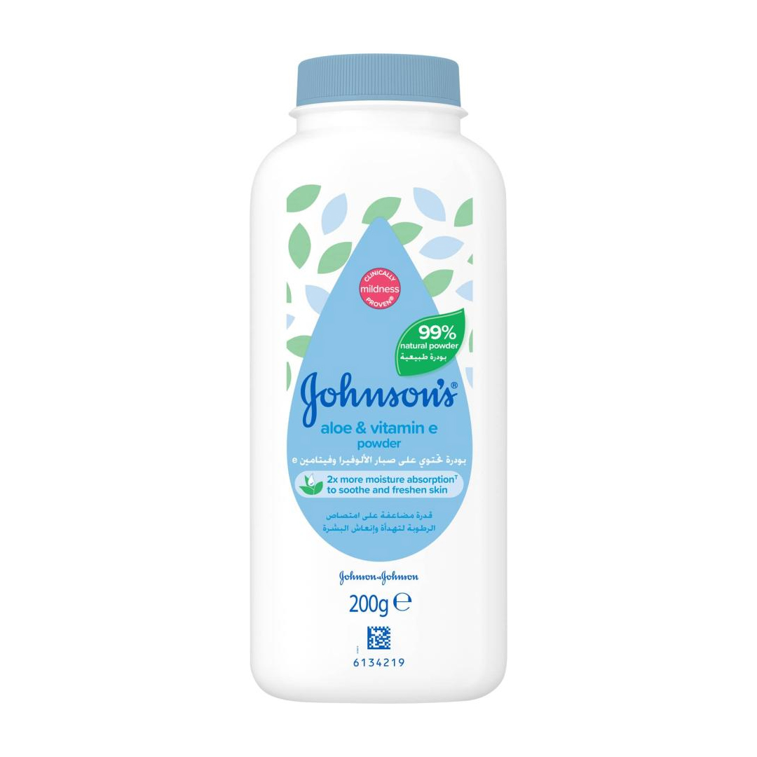 J&j Baby Powder Aloe &vit E 200g product available at family pharmacy online buy now at qatar doha