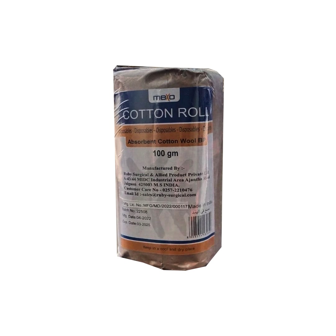 Absorbant Cotton Roll Brown Wrap 100 Gm-mexo product available at family pharmacy online buy now at qatar doha