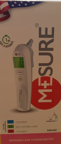B.WELL medical infrared ear thermometer product available at family pharmacy online buy now at qatar doha