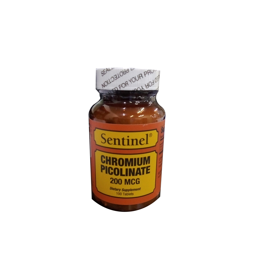 CHROMIUM PICOLINATE 200 McG TABLETS 100'S -Sentinal product available at family pharmacy online buy now at qatar doha