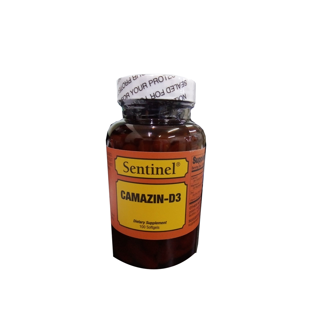 CAMAZIN D3 SOFTGELS 100'S -Sentinal product available at family pharmacy online buy now at qatar doha