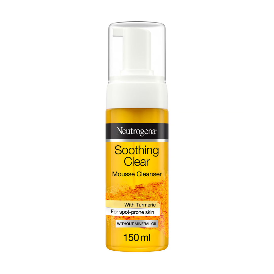 Neutrogena Soothing Clear Mousse Cleanser 150ml product available at family pharmacy online buy now at qatar doha