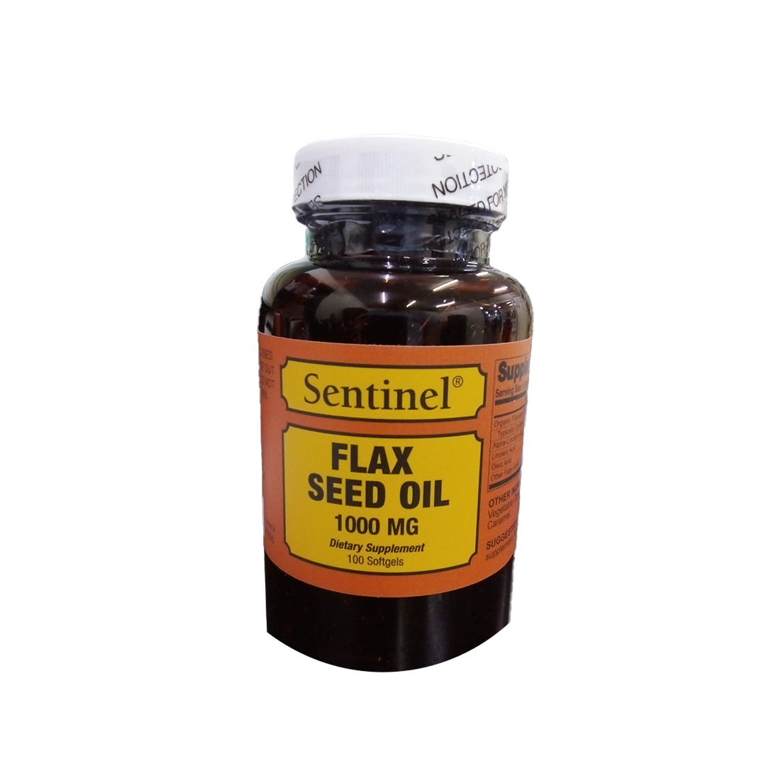 FLAX SEED OIL1000MG SOFTGELS 100'S Sentinal product available at family pharmacy online buy now at qatar doha