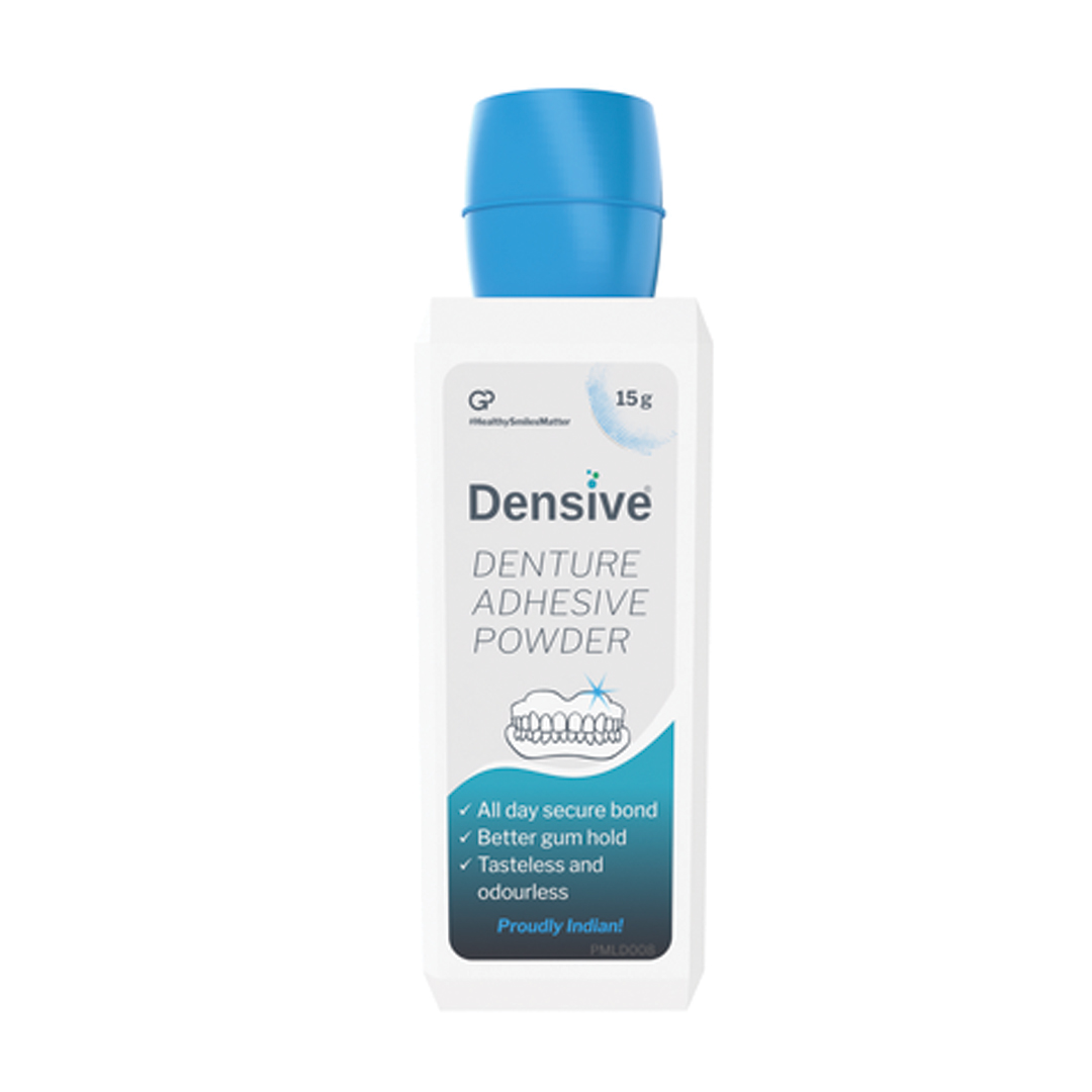 Densive Denture Adhesive Powder 15g product available at family pharmacy online buy now at qatar doha