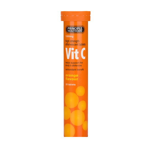 Vit C [1000 Mg] Effervescent Tablets 20's #priciple Available at Online Family Pharmacy Qatar Doha