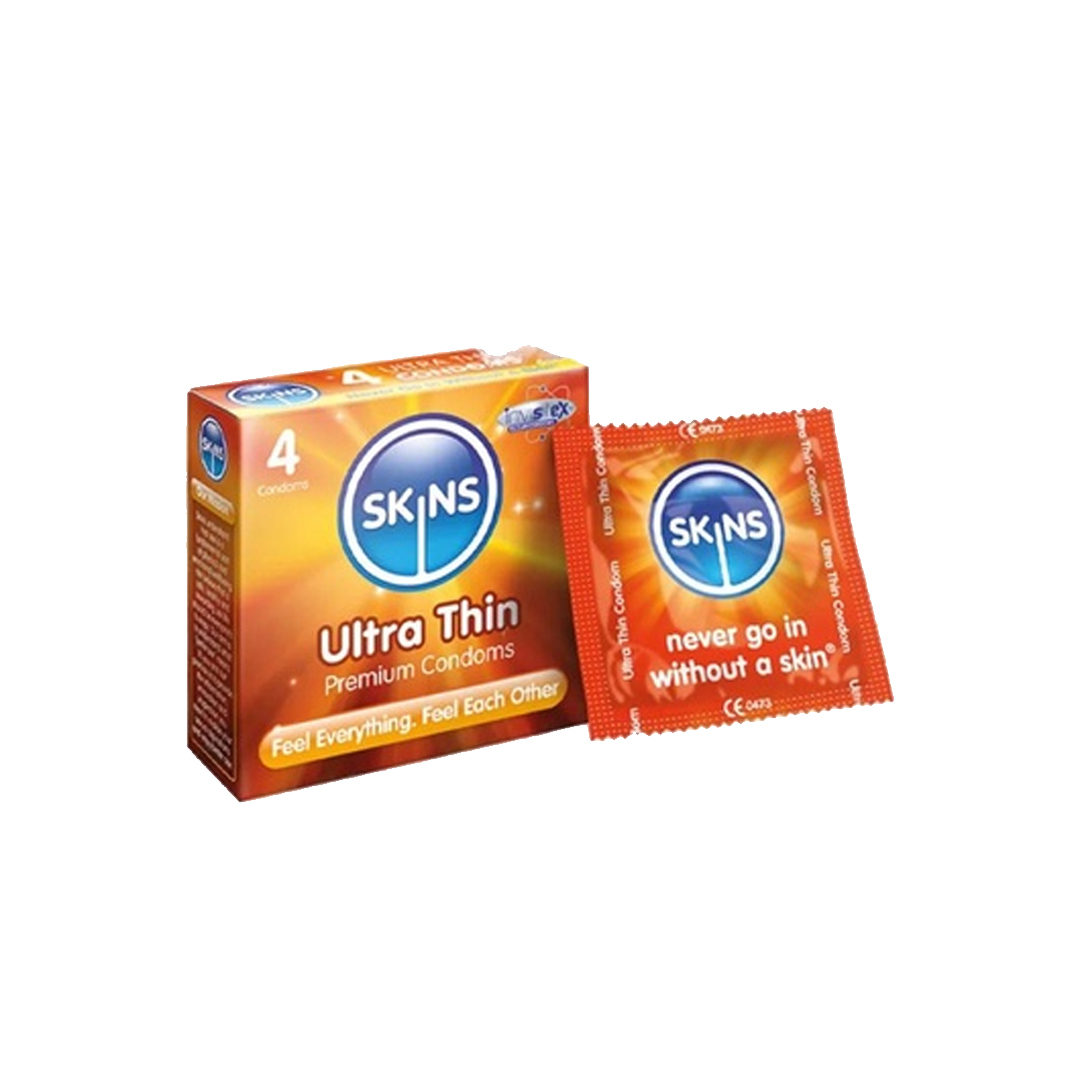 Skins Ultra Thin Lubricated Condoms 4.s product available at family pharmacy online buy now at qatar doha