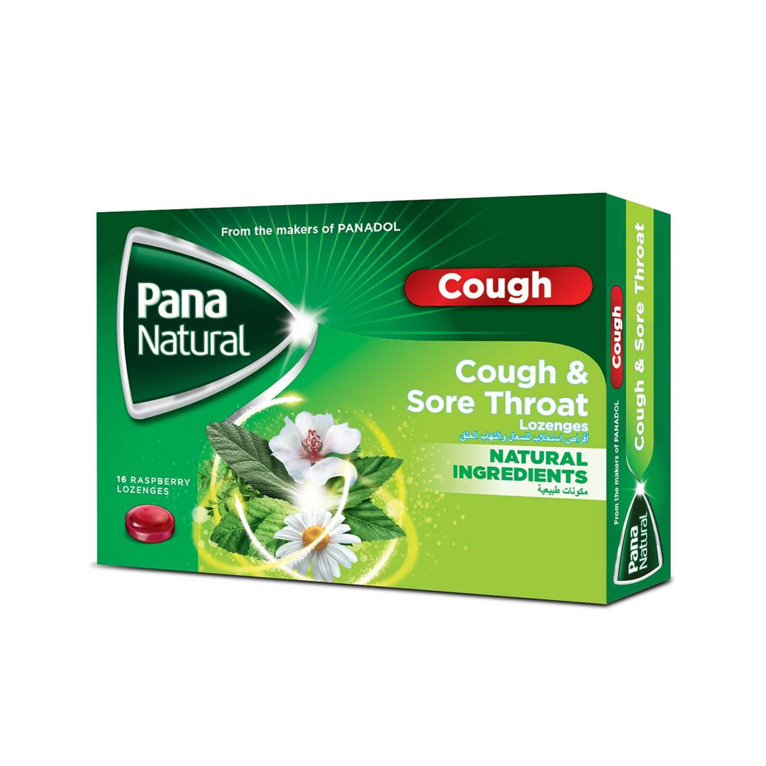 Pana Natural Cough & Sore Throat Lozenges 16.s product available at family pharmacy online buy now at qatar doha