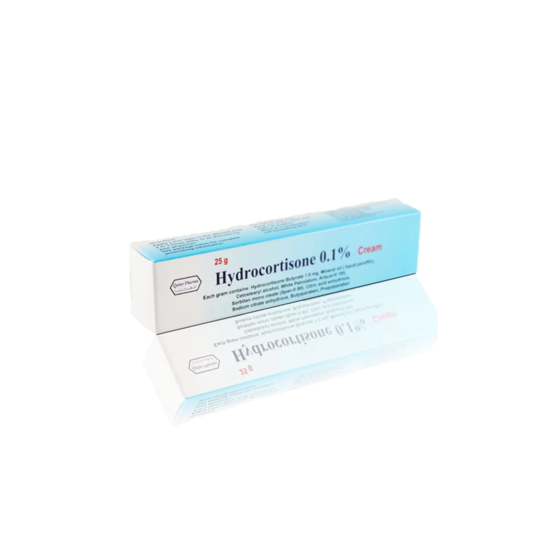Hydrocortisone Cream(0.1%) 25gm Qatar Pharma product available at family pharmacy online buy now at qatar doha