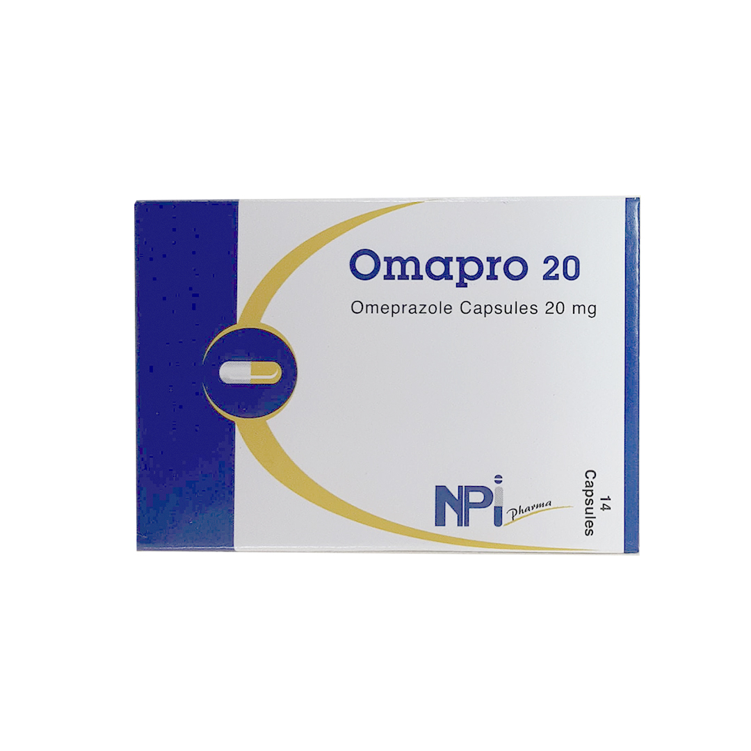 OMAPRO 20MG CAPSULES 14'S product available at family pharmacy online buy now at qatar doha