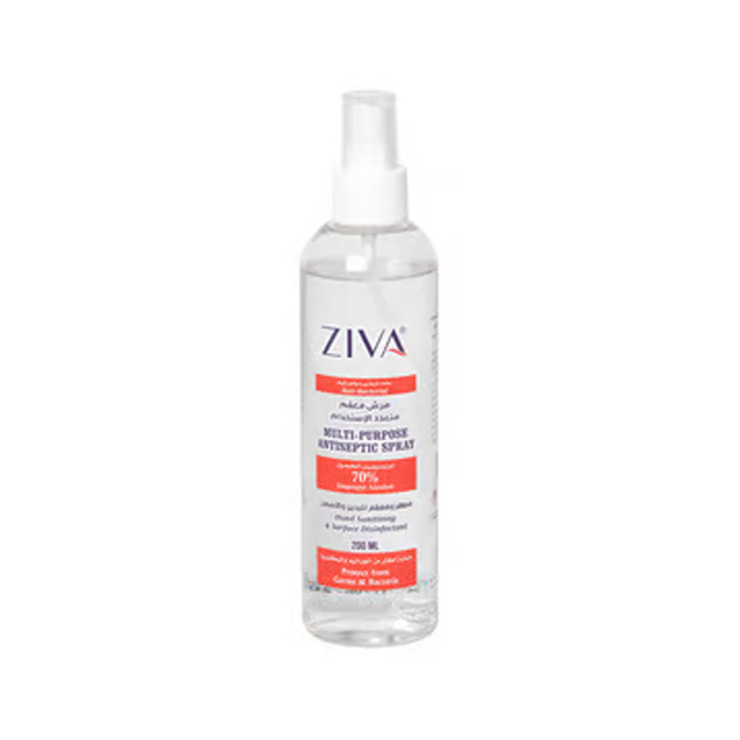 Antiseptic Multipurpose (70%Alcohol) Spray 250Ml#Ziva product available at family pharmacy online buy now at qatar doha