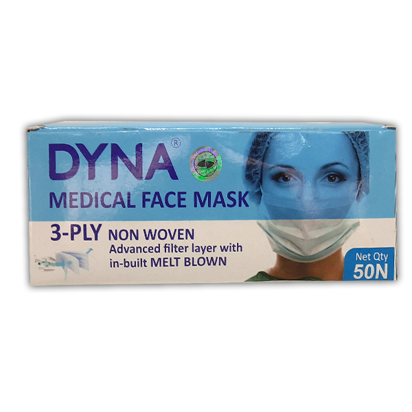 buy online Face Mask Medical 50'S - Dyna EARLOOP  Qatar Doha