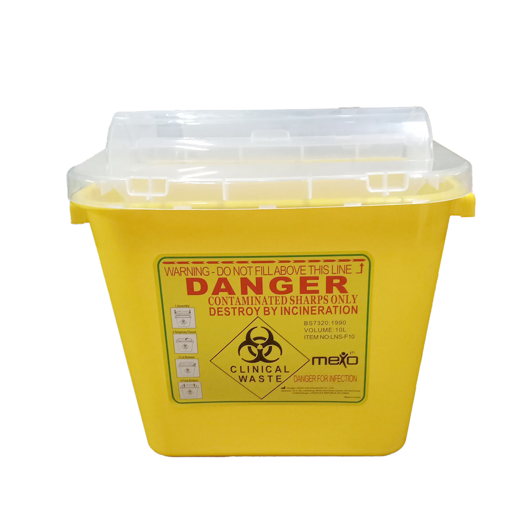 Mexo Sharp Container 10 L Yellow (30 X 20 X 26cm)-trustlab product available at family pharmacy online buy now at qatar doha