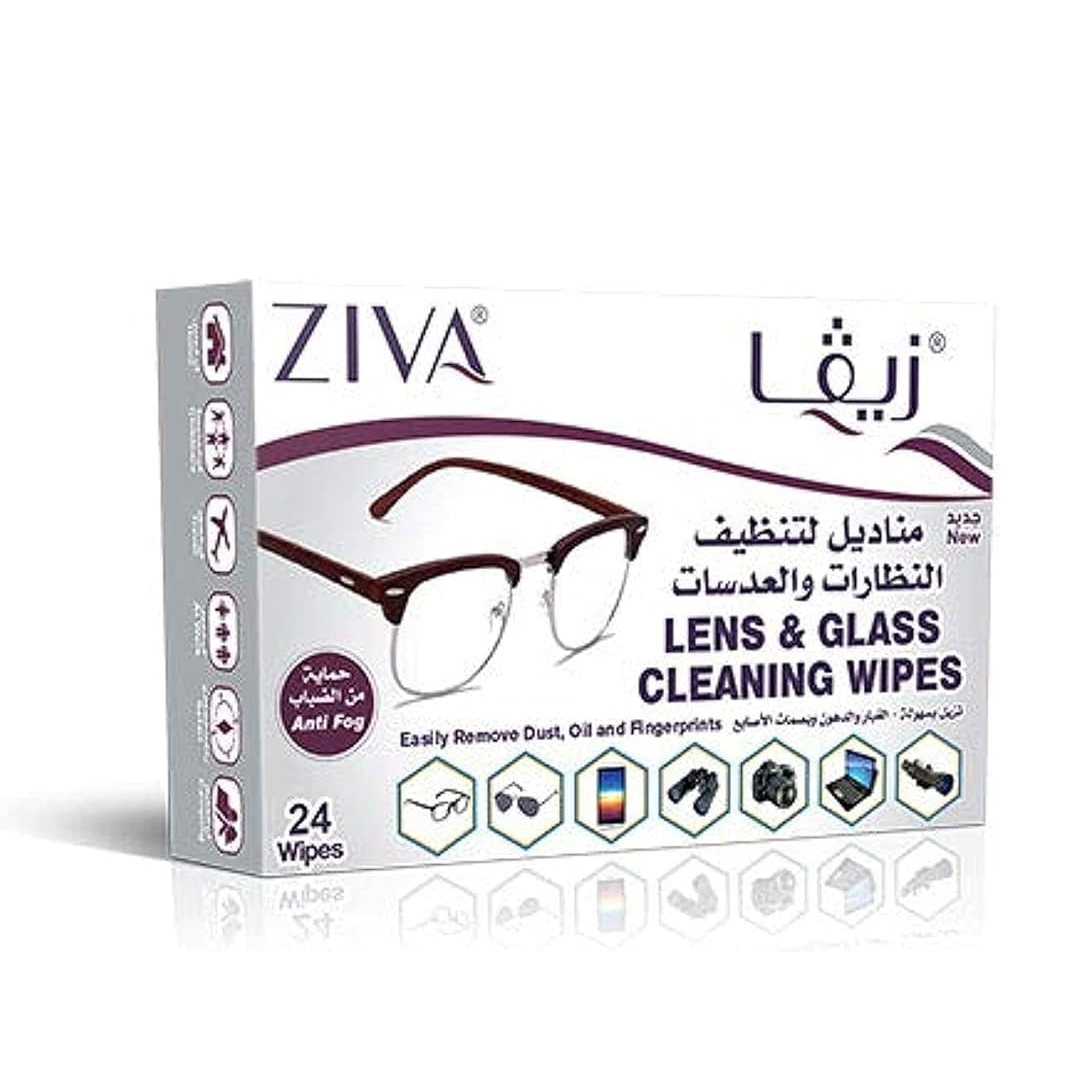buy online Lens & Glass Cleaning Wipes 24'S - Ziva 1  Qatar Doha
