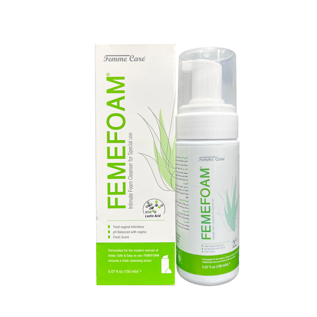 Femefoam Intimate Cleanser Foam 150Ml -Femigiene product available at family pharmacy online buy now at qatar doha
